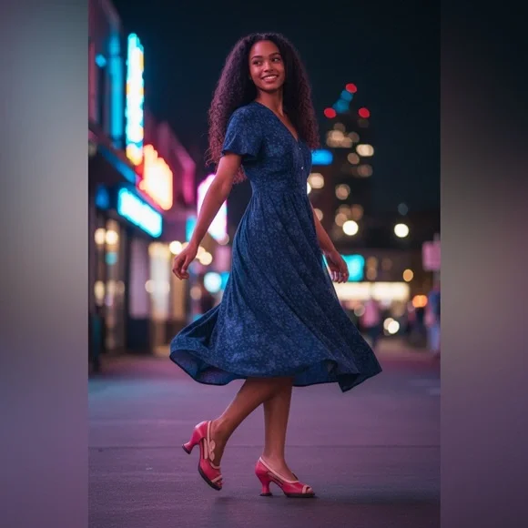 John Fluevog Mini Bebe Magenta Pink Sculpted Heel Pumps Size 9.5 - Picture 2 of 8